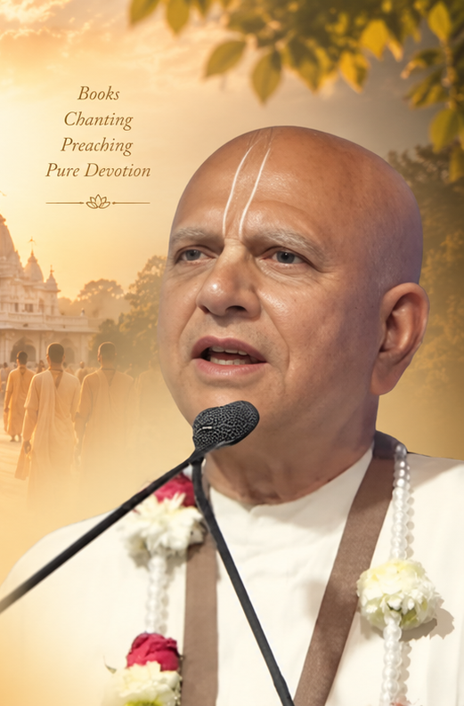 His Grace Sridham Prabhu in devotional service